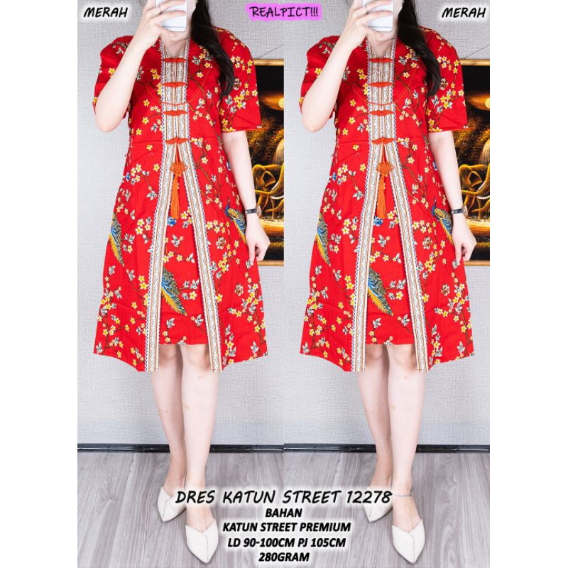 12278 dress katun strech