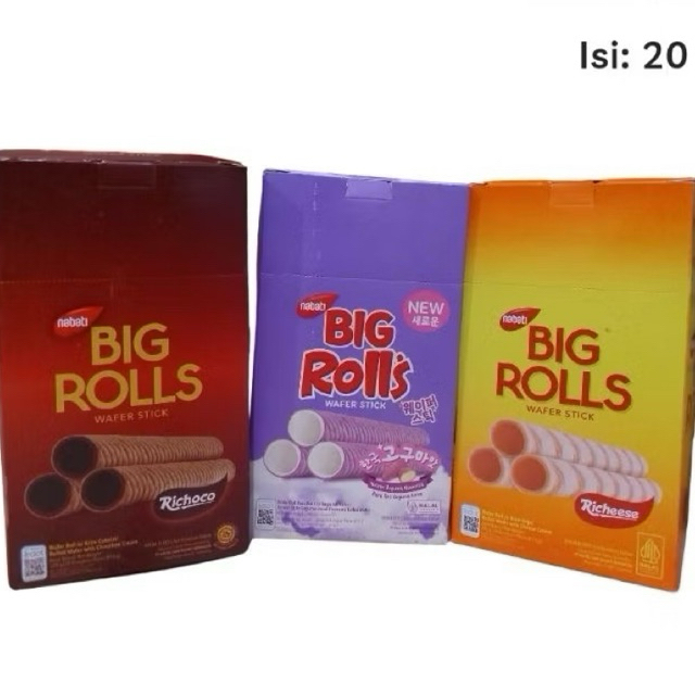 

Nabati Big Rolls box isi 20pcs rasa keju/cokelat/goguma MURAH!