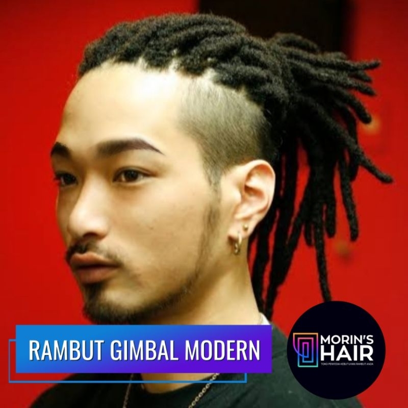 1 Lusin Rambut Gimbal Sintetis Panjang 35cm dengan Diameter 7,5mm - Cocok untuk Extension Rambut