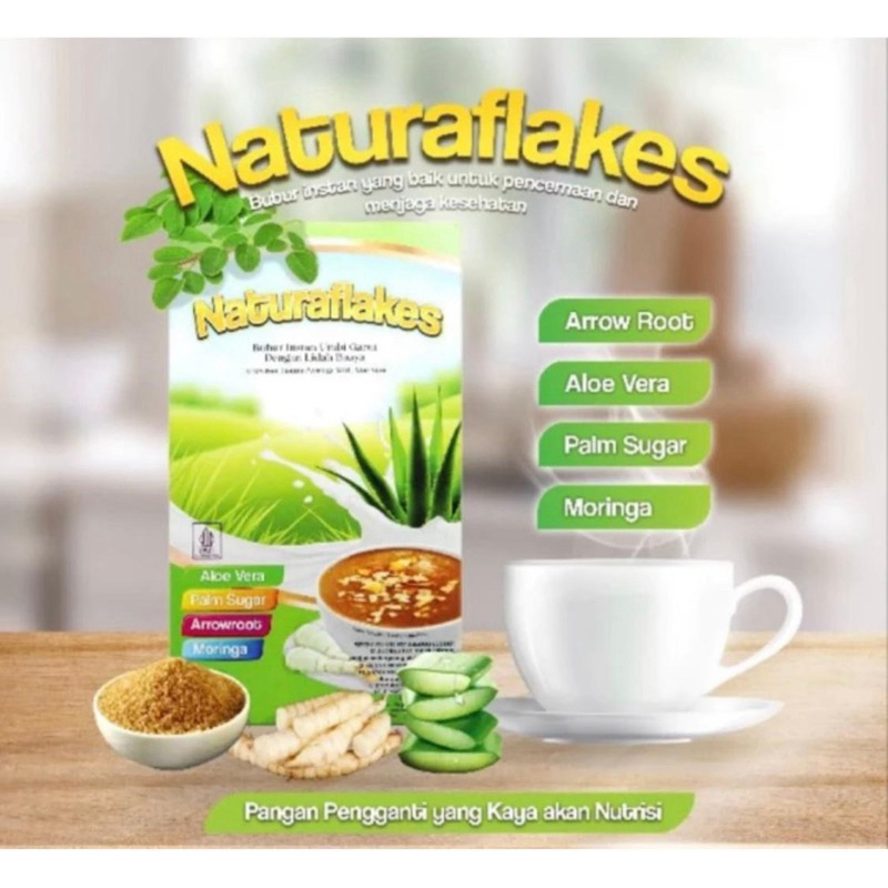 

Naturaflakes bubur umbi garut isi 10 shacet