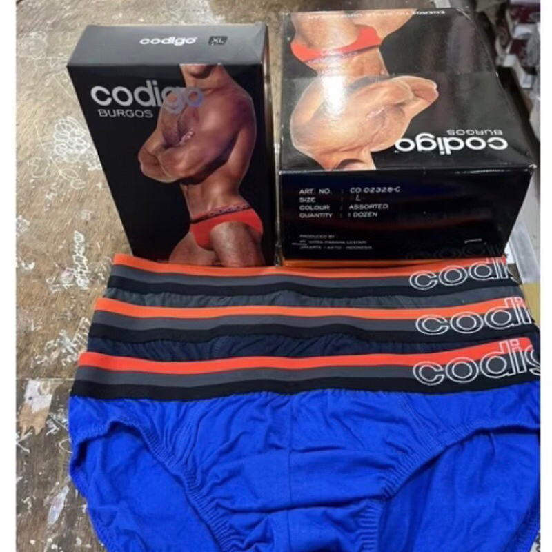CD CODIGO BURGOS/CD Cowok PRIA/ Laki-laki/Kolor Dewasa/Remaja/ SMA /Celana Dalam Cowok Nyerap Kering