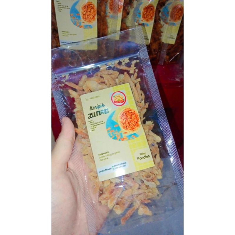 

Keripik lumpia pedas daun jeruk