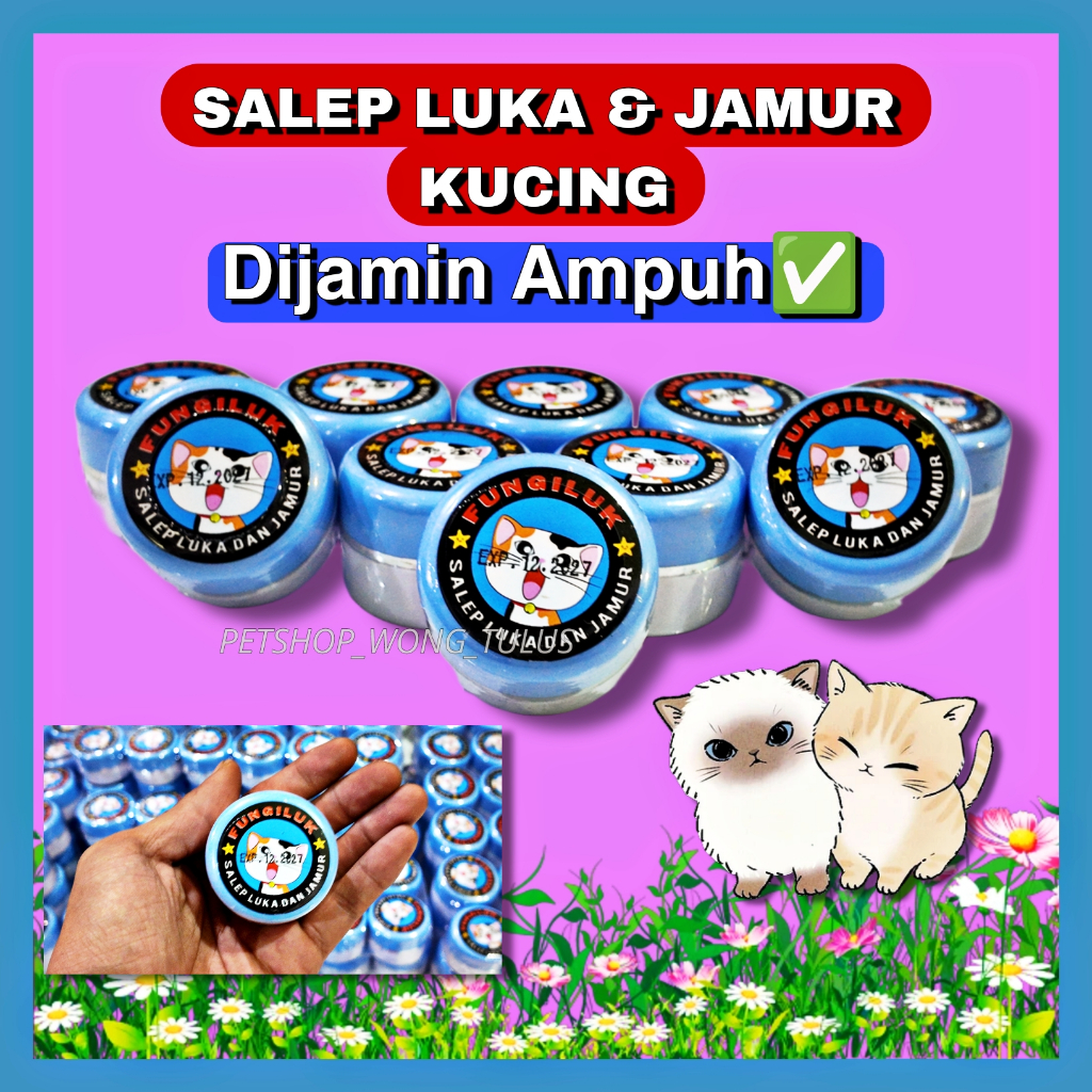 PSWT- FUNGILUK 10gr Salep Luka Jamur Scabies Kucing Kitten Adult Obat Jamur Kucing Salep Kulit