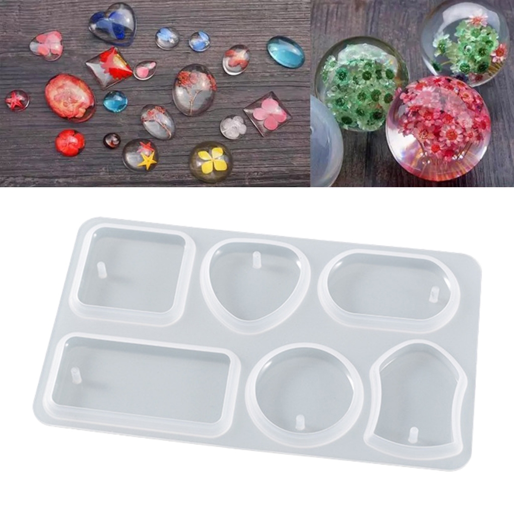

DIY Cetakan Gantungan Kunci Resin Pendant Jewelry Cetakan Silikon Mold Keychain Resin Cetakan Epoxy Craft Multi Shape