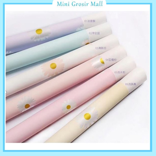 

20 Lembar kertas buket bunga motif bunga daisy flower wrapping kb6111