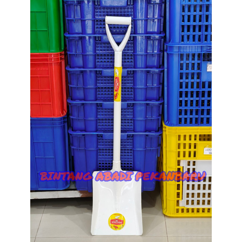 Sekop Pasir Semen Gagang Besi Skop Petak Besi Tebal