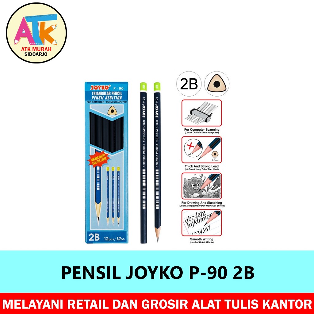 

PENSIL KAYU JOYKO P-90 2B