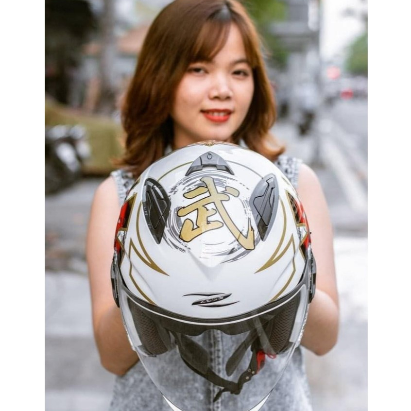 HELM ZEUS 613C AJ20 MODULAR DOUBLE VISOR (BISA DIPASANG PET)