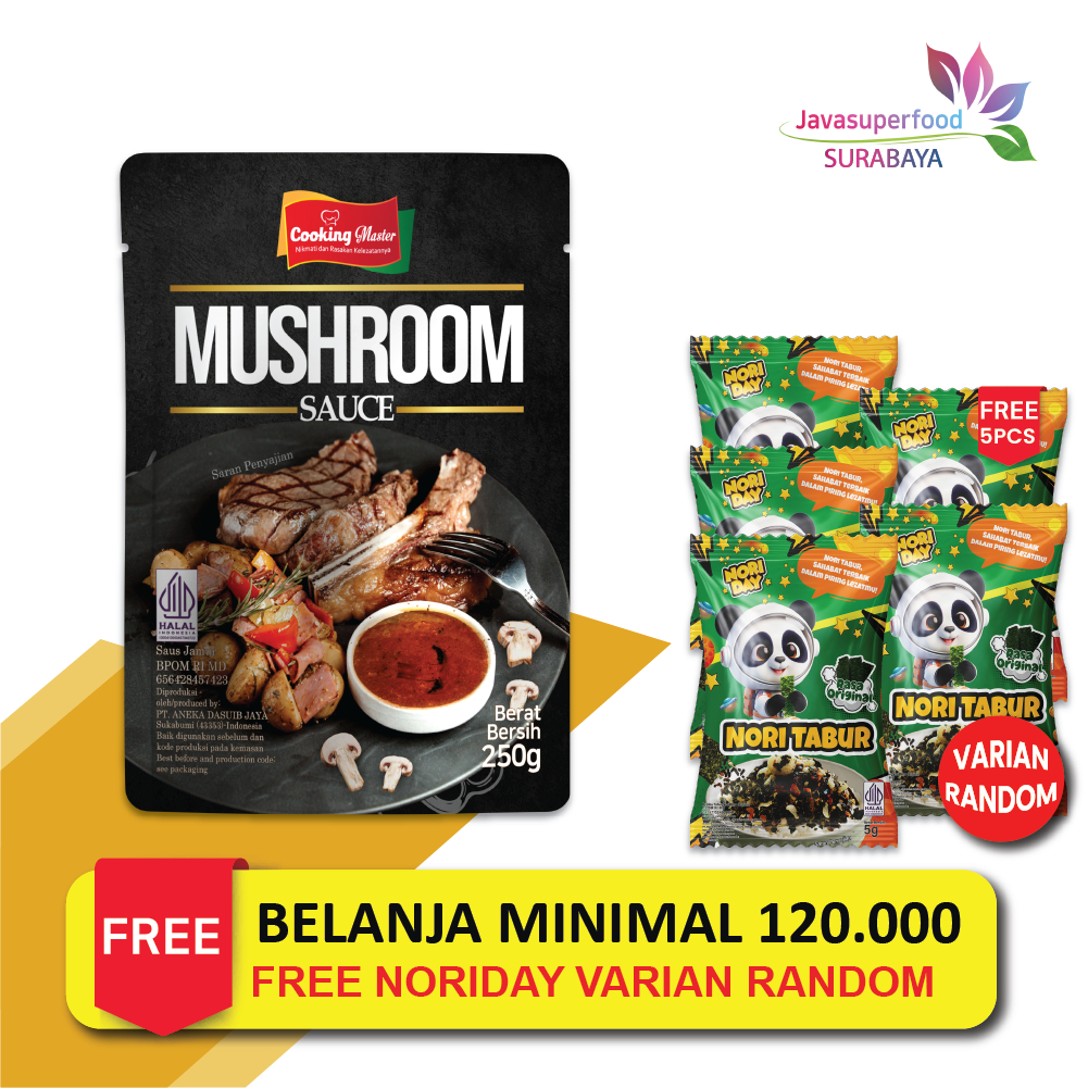 

SBY. Cooking Master - Saus Jamur / Mushroom Sauce Saus Jamur Mushroom Sauce 250g