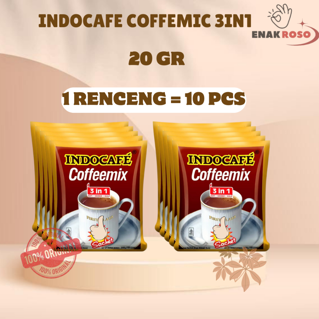 

Indocafe Coffeemix Sachet 20gr - 5 Sachet & 10 Sachet