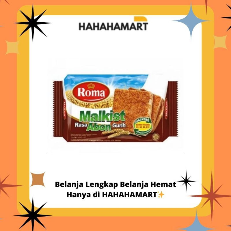 

✨hahahamart_sby✨ROMA MALKIST ABON 105GR || HARGA PAKET ISI (6 PCS)