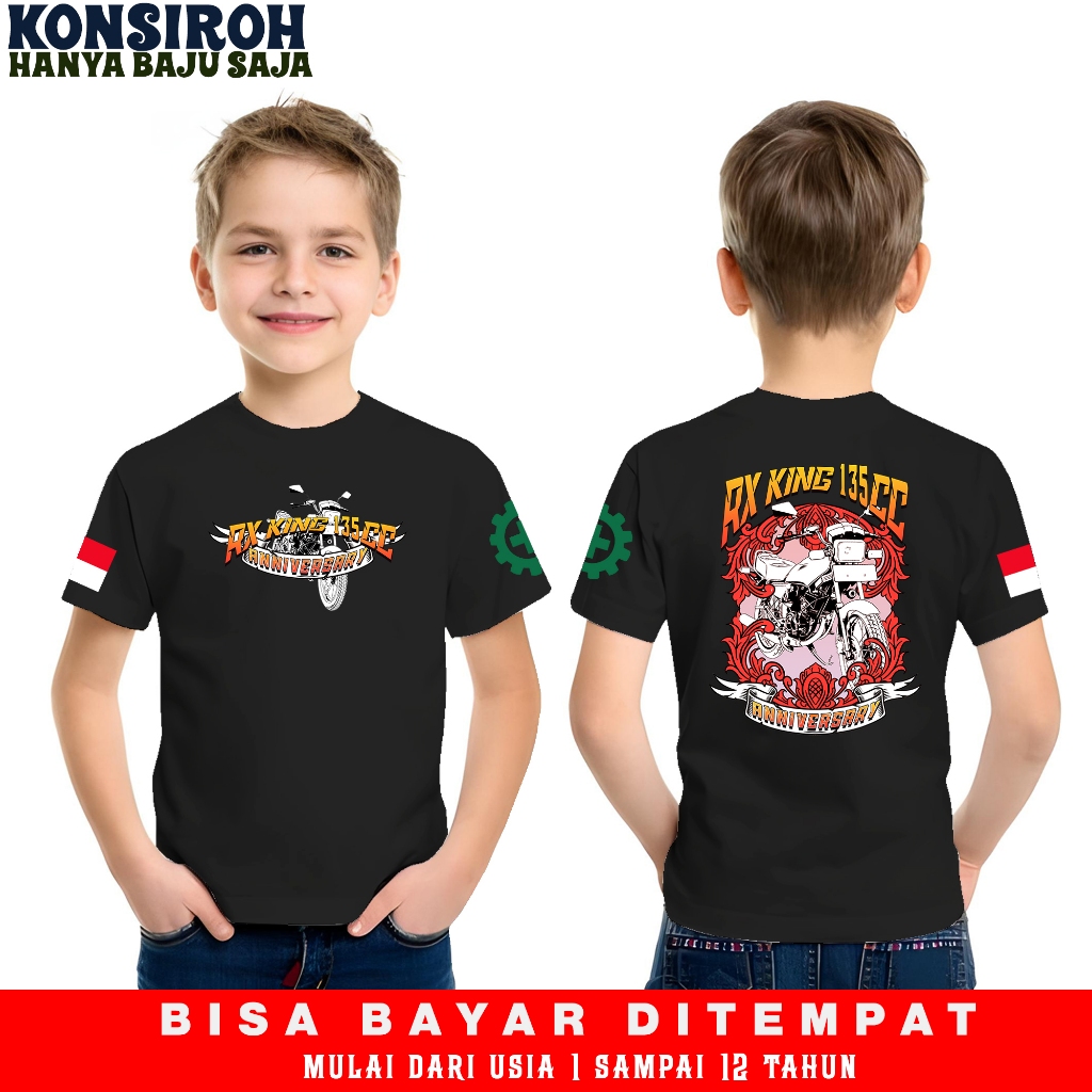 Kaos Anak Anniversary RX King 135cc Kaos Anak Anniversary RX King 135cc Baju Anniversary Racing