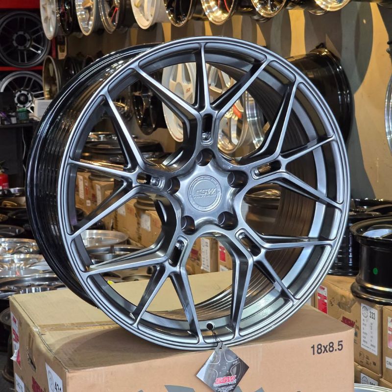 velg racing mobil BMW r19 SSW F125 ORIGINAL SSW THAILAND velg racing mobil BMW ring 19 velg BMW PCD 