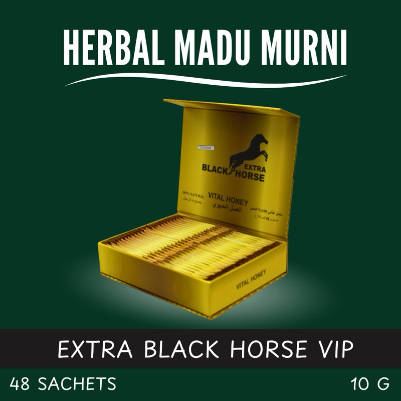 

Madu Black Horse VIP Extra - 48 Sachet Original - Harga Promo