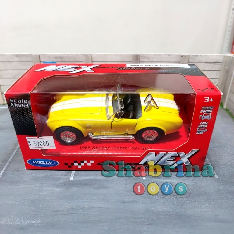 Diecast Miniatur Mobil 1965 SHELBY COBRA 427 - Welly