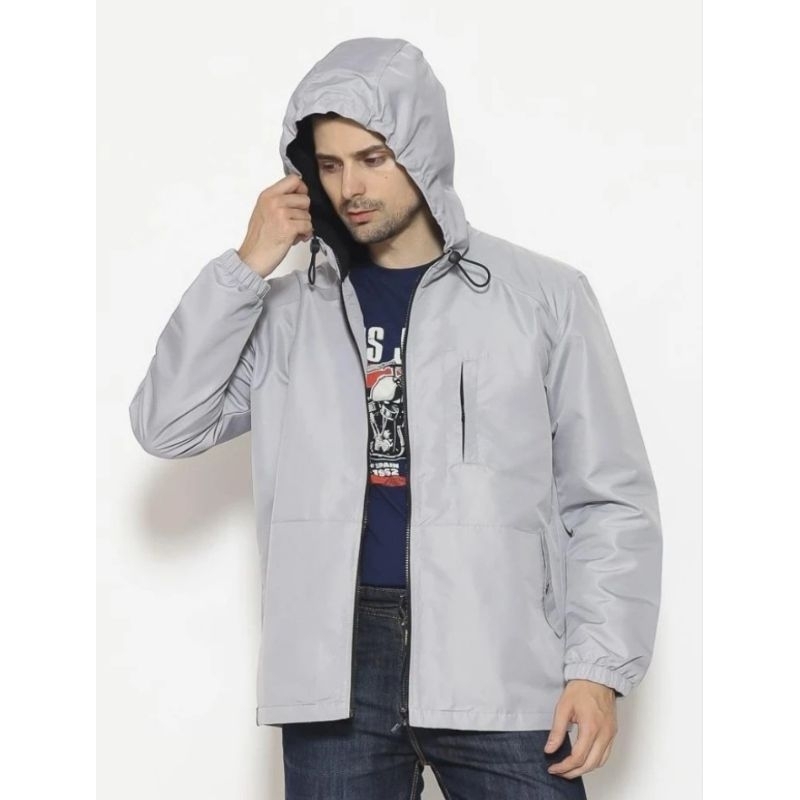 Jaket Hoodie Taslan Pria Original Lois MJF158 New Arrivals