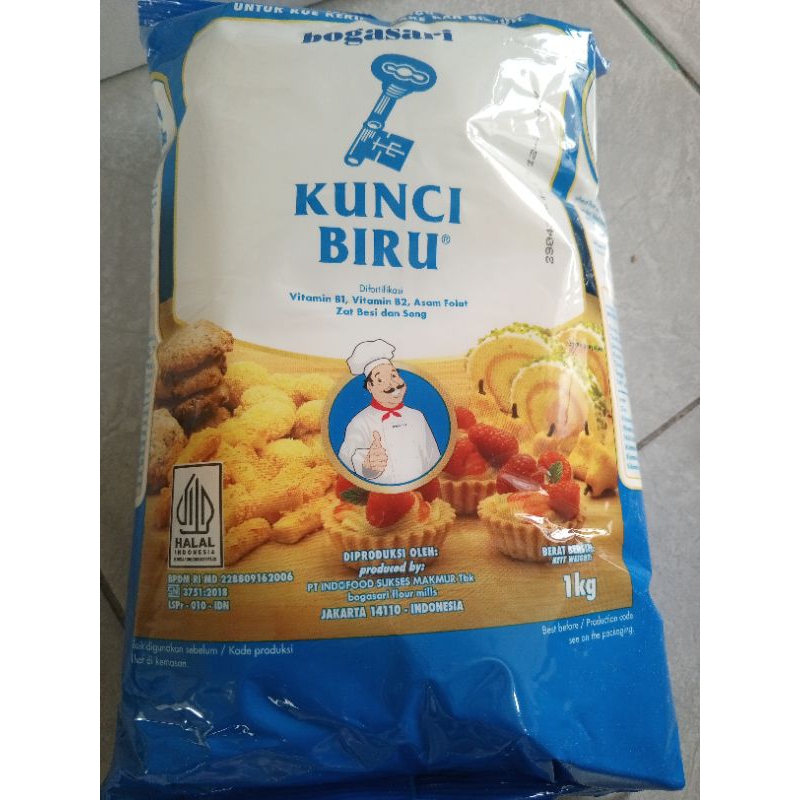 

Tepung terigu kunci biru 1kg