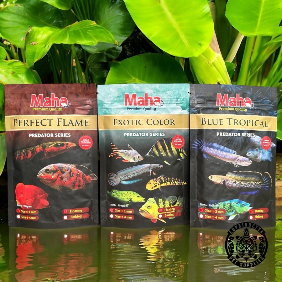 Maha Predator Series Pellet Ikan Predator Varian Exotic Color / Tropical Blue / Perfect Flame