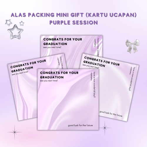 

ALAS PACKING MINI GIFT I ALAS HADIAH SNACK MINI UK 10X10 PURPLE SESION