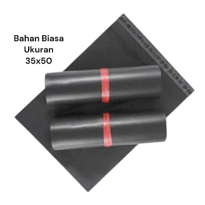 

(35x50) Plastik Polymailer Hitam isi 50pcs