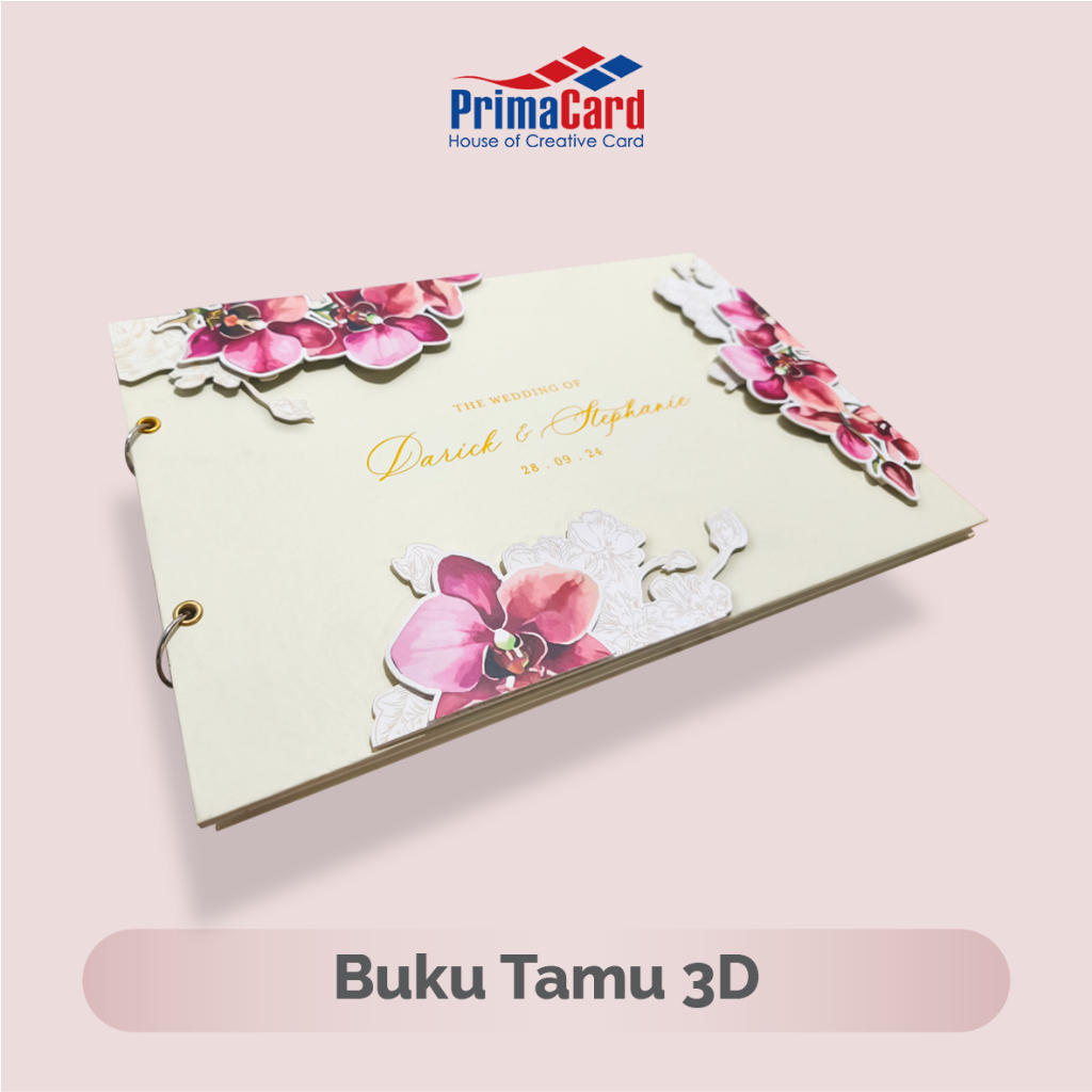 

Buku Tamu Undangan 3D Premium | Buku Tamu Pernikahan Ulang Tahun - Prima Card