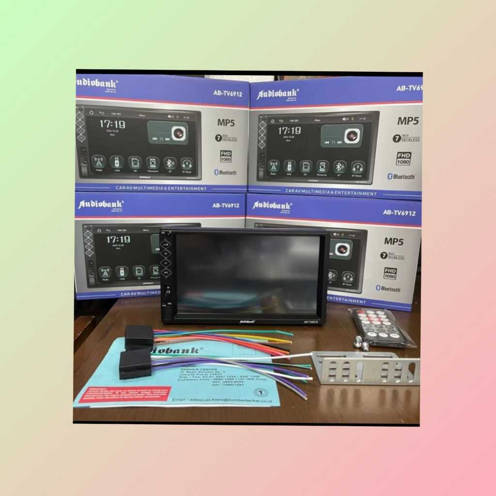 Headunit MP5 Deckless 7 Inch Audiobank AB-TV6912