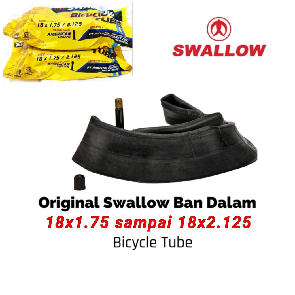 ban dalam sepeda 18x1.75 swallow ban dalam sepeda anak 18 in