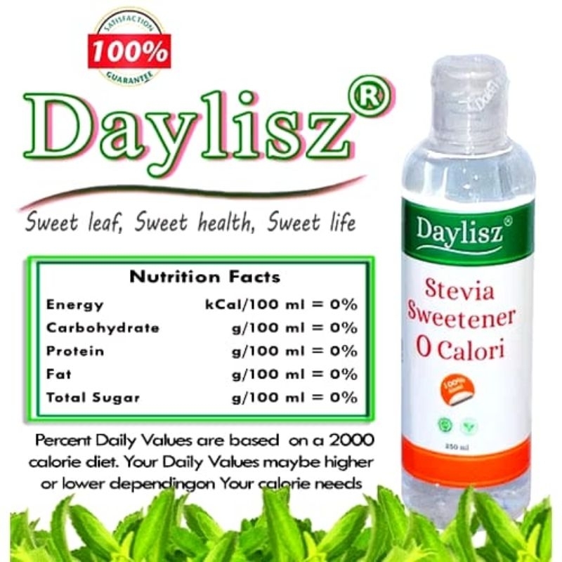 

Daylisz Stevia Sweetener Ori BPOM, Pemanis Alami Untuk Penderita Diabeter Dan Diet