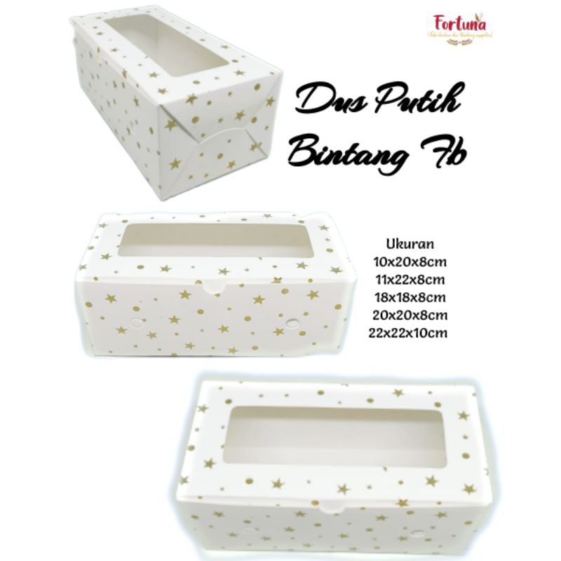 

Dus Putih Bintang UK 10x20x8cm (1pcs)