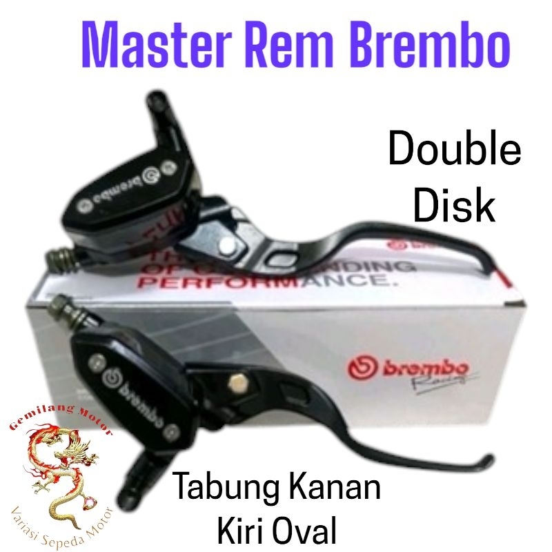 MASTER REM OVAL BREMBO DUA TABUNG NMAX PCX XMAX AEROX DOUBLE DISK