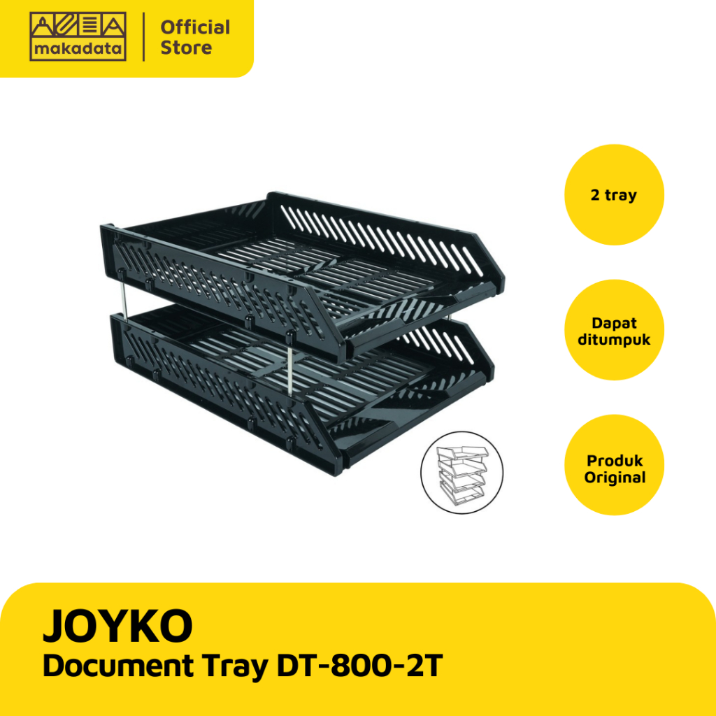 

JOYKO DOCUMENT TRAY / RAK DOKUMEN BESI 2 SUSUN DT-800 MURAH (1 PCS)