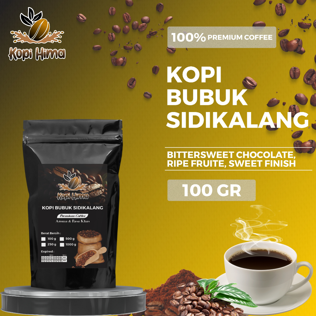 

kopi.hima - bubuk kopi sindikalang berat 100 gram premium roasting