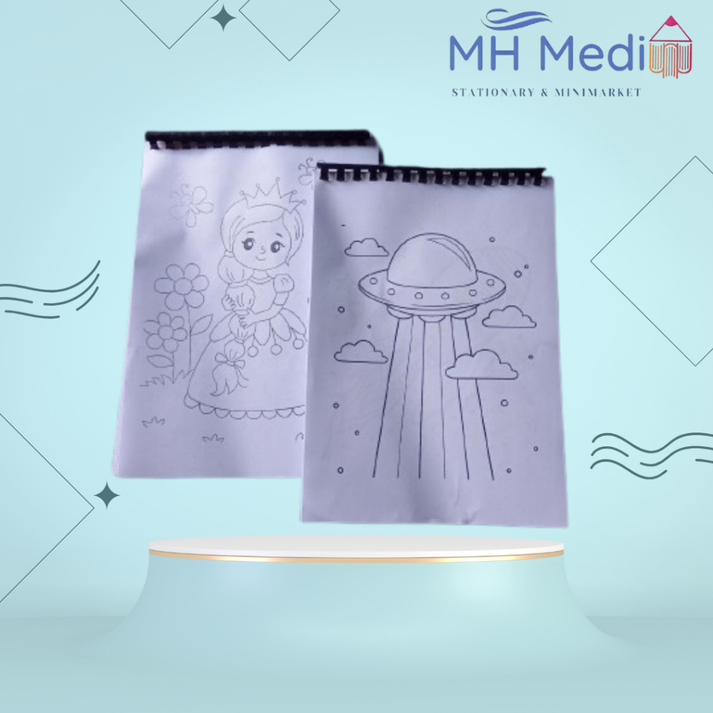 

50 Lembar Mewanai Binding Spiral Plastik