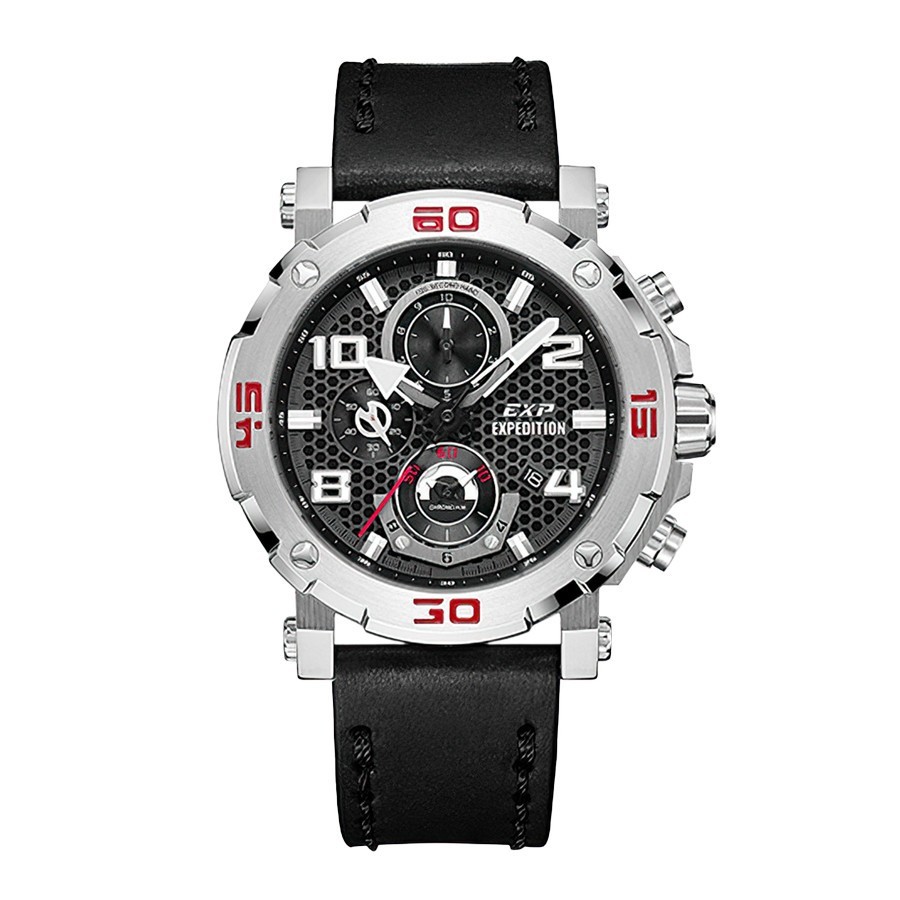 Expedition 6769 Silver Kulit Hitam Pria