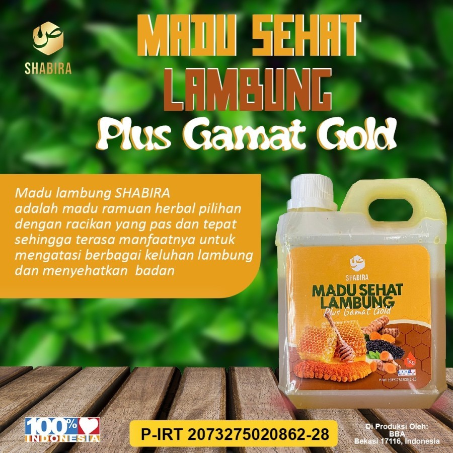 

Shabira Madu Sehat Lambung Plus Gamat Gold 1kg