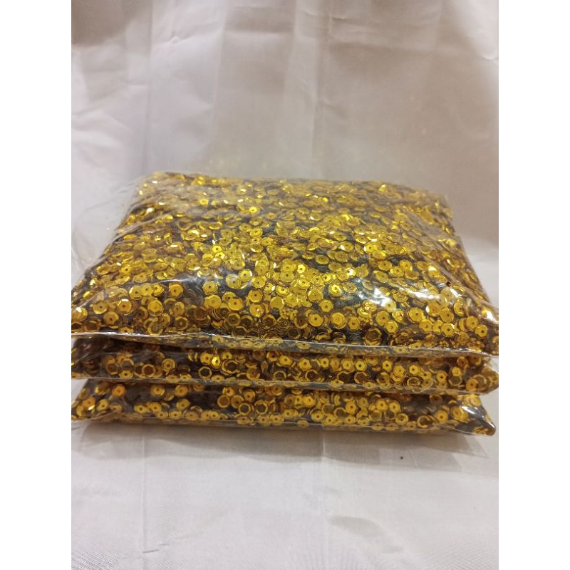 Payet Ramboci Piring Cekung 6mm Mas/Payet Ramboci/Payet Manik