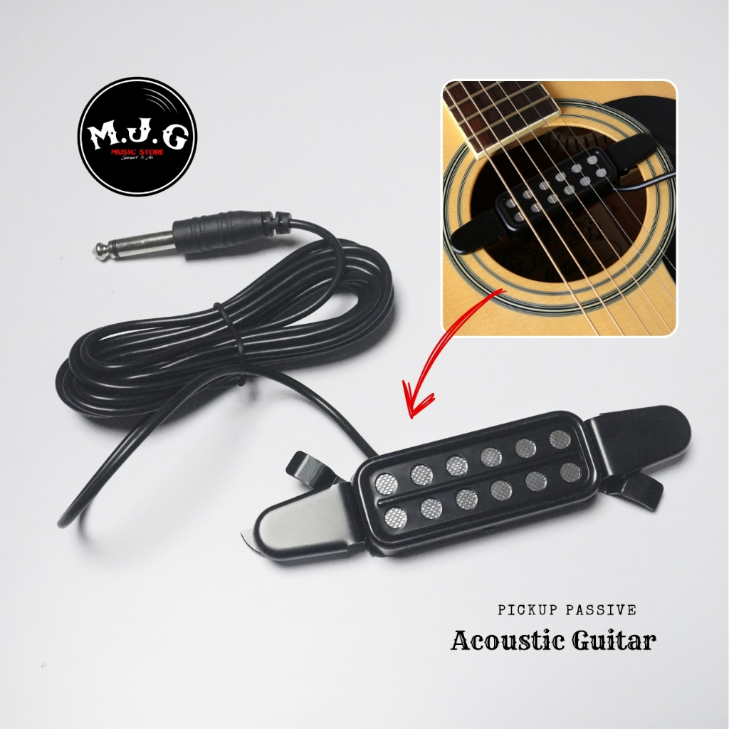 Pickup preamp spul spol gitar akustik 12 hole premium quality