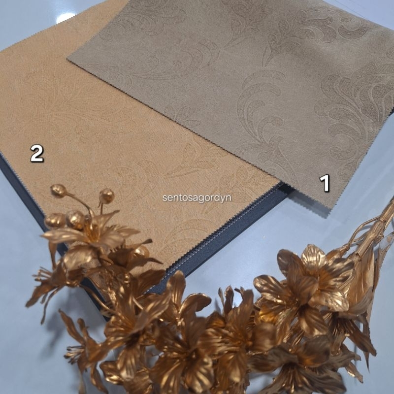 Kain Gorden Motif Emboss Meteran