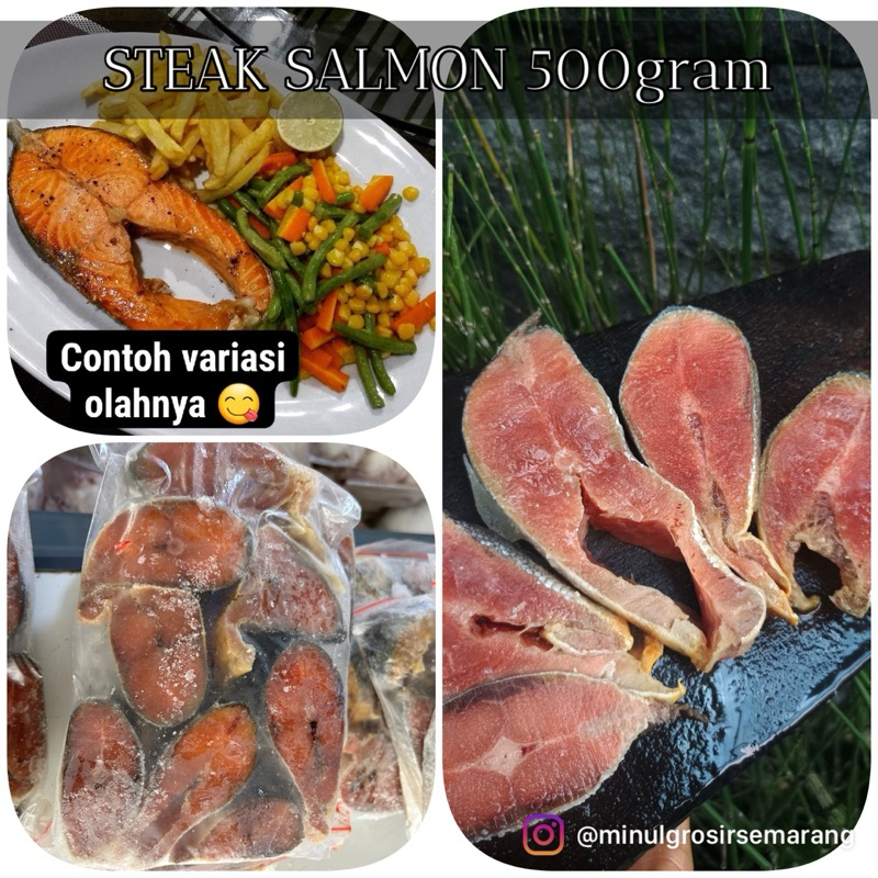 

(frozen food) Steak salmon 500gram//KHUSUS INSTAN AREA SEMARANG