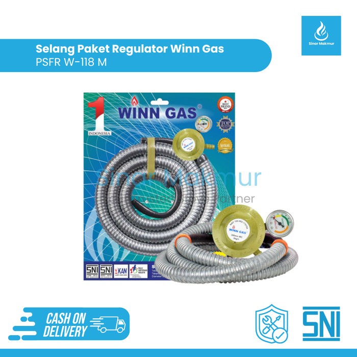 Selang Paket Regulator Winn Gas PSFR W-118M