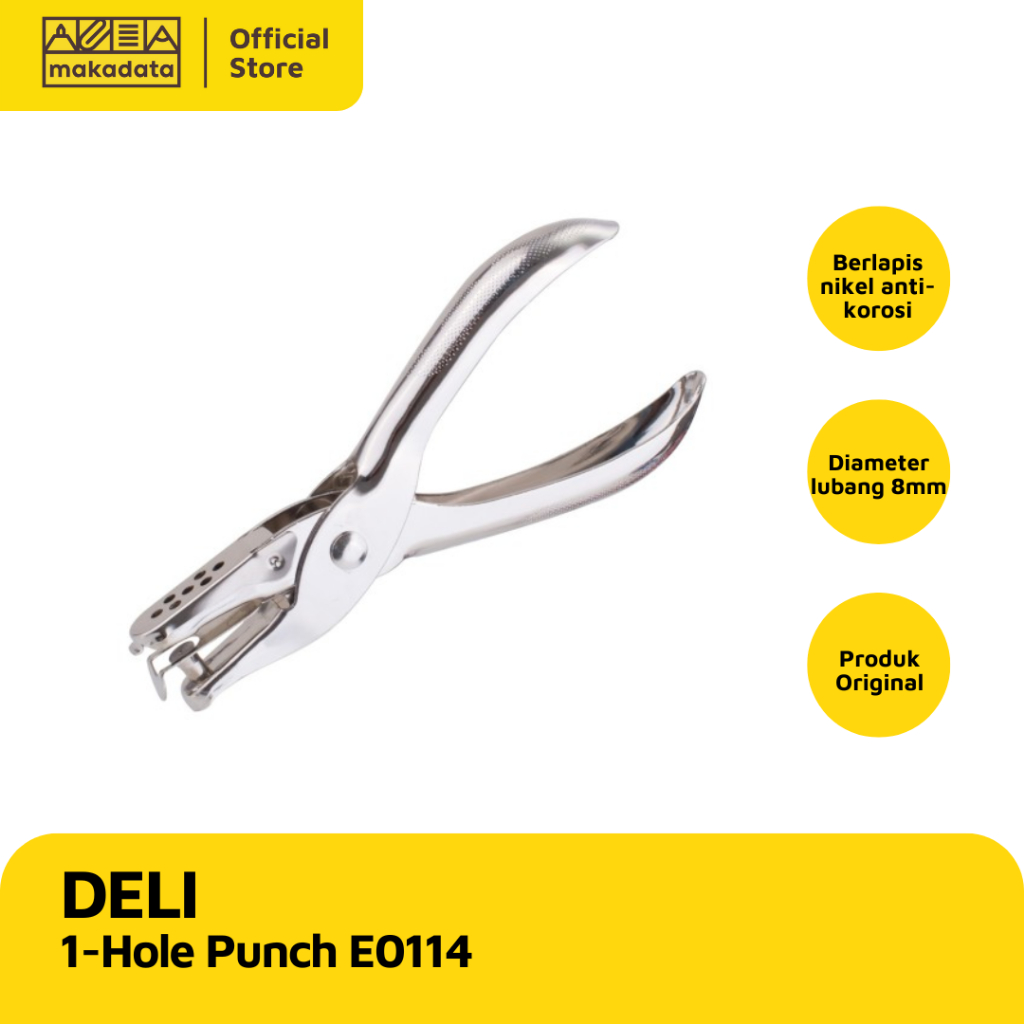 

HOLE PUNCH/PEMBOLONG KERTAS DELI 1 LUBANG E0114 MURAH ( 1 PCS)