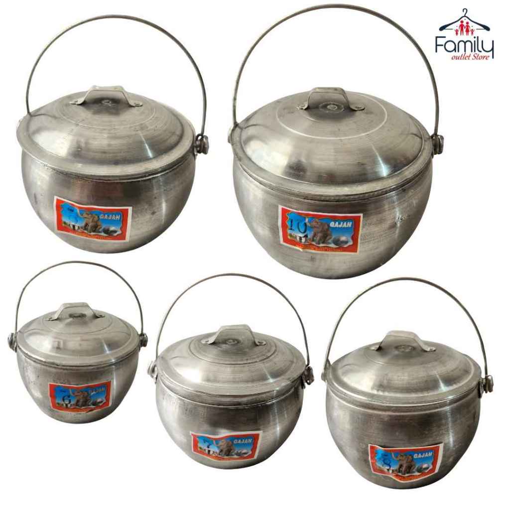 SPECIAL QUALITY Panci Masak Periuk Aluminium SUPER TEBAL | Panci Nasi Aluminium