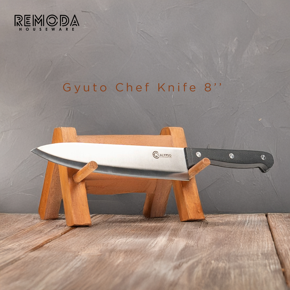 Calypso Pisau Dapur Pisau Chef Gyuto 8" Stainless Steel Super Tajam