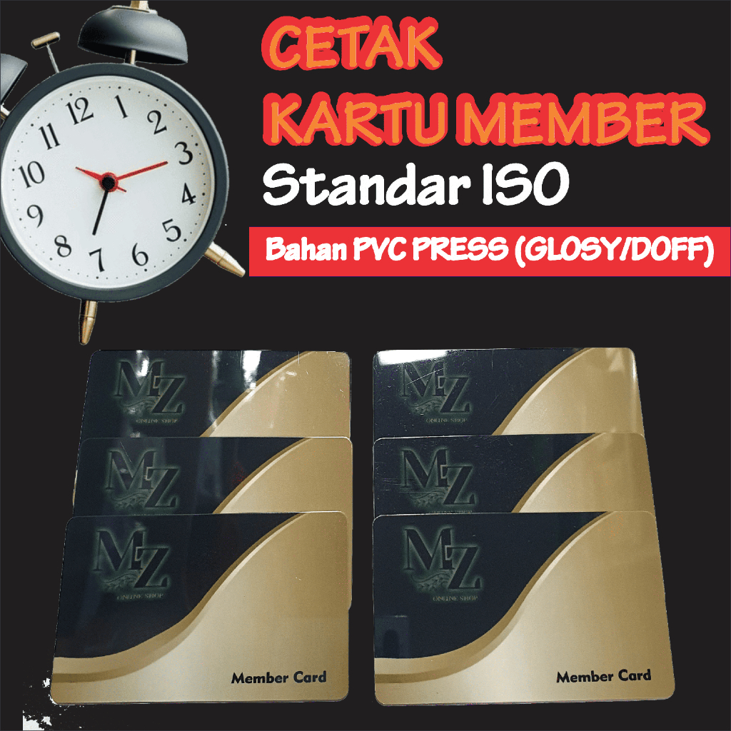 

Cetak Id card GLOSY & DOF Bahan Pvc,kartu member pake Poto dan barcode cetak min 11pcs++