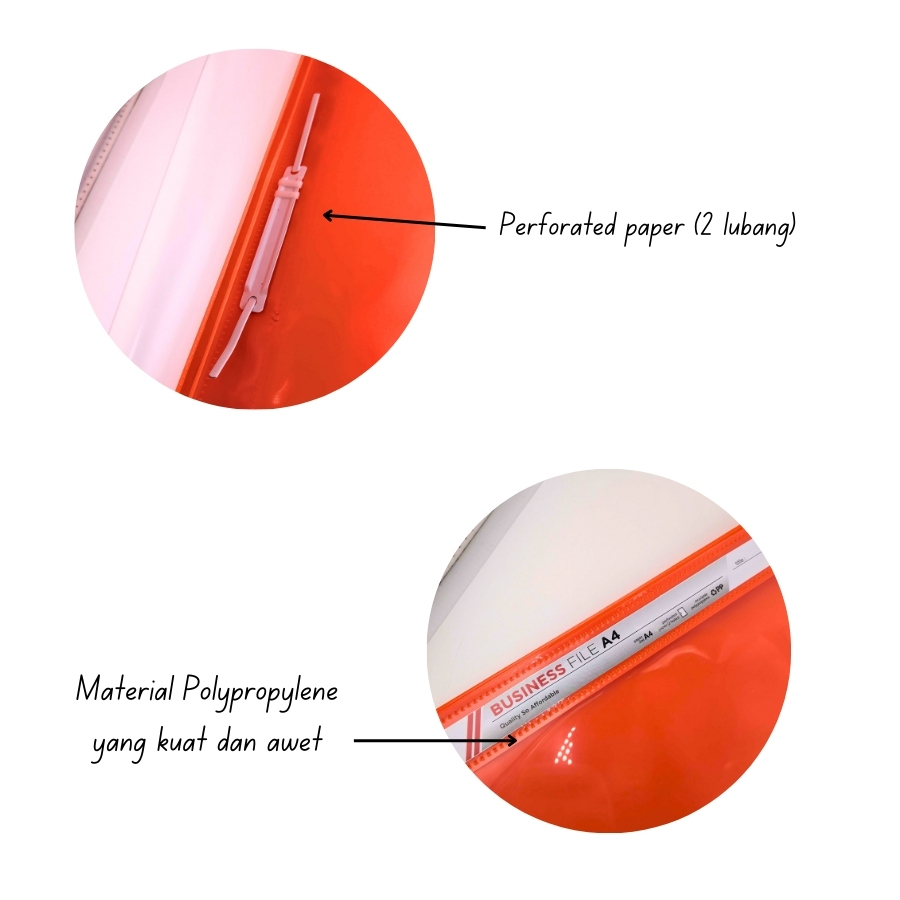 

RB Business / Bisnis File A4 Folder One Stopmap Plastik per pack isi 12