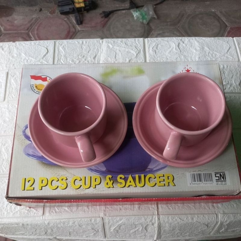 LS CANGKIR LEPEK KERAMIK+CANGKIR WARNA+CANGKIR LEPEK NIKURA.