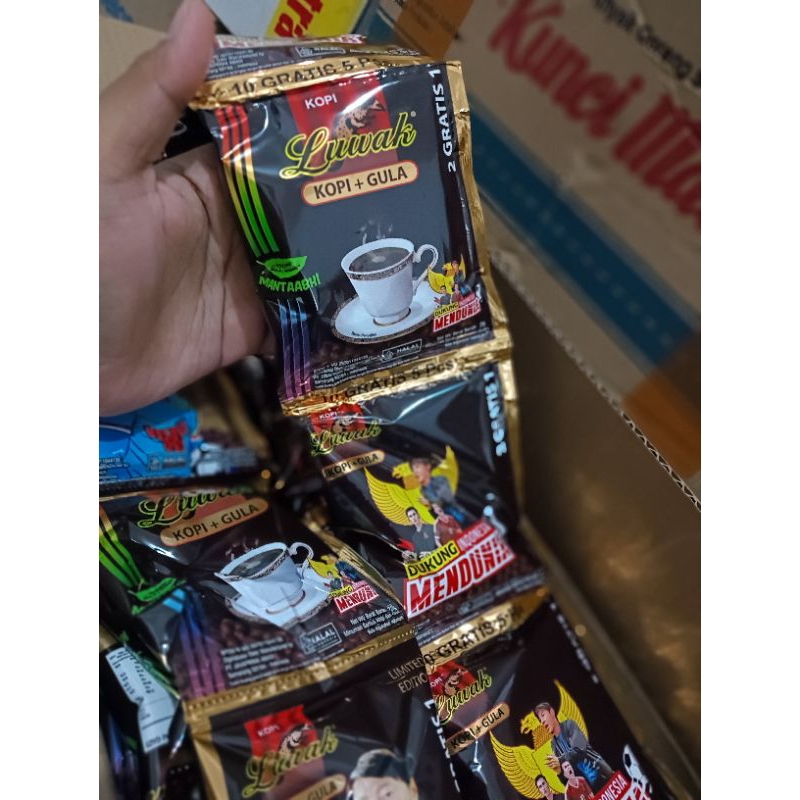 

Luwak Kopi + gula 1 renceng isi 15