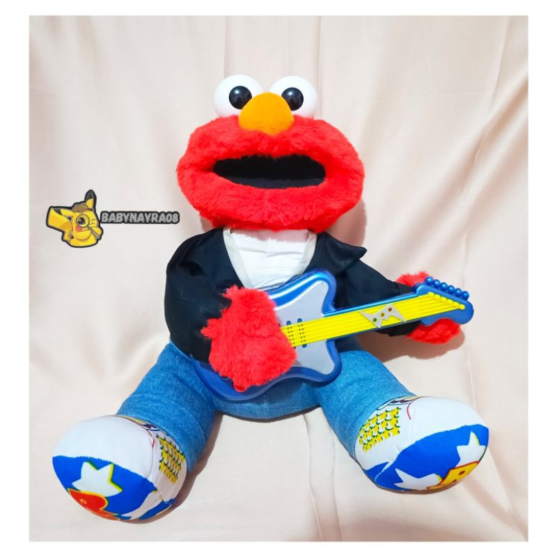 ELMO SESAME STREET GUITAR ROCK AND ROLL  ELEKTRIK ON ORIGINAL TYCO