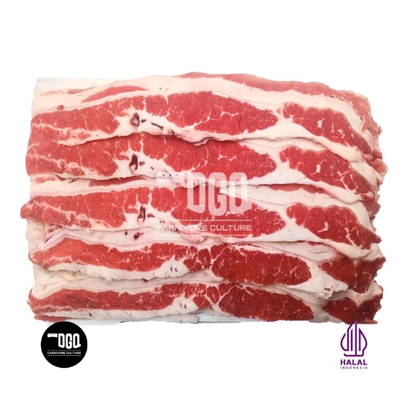 

Slice Beef Shortplate US 500gr Dagingqu Dago