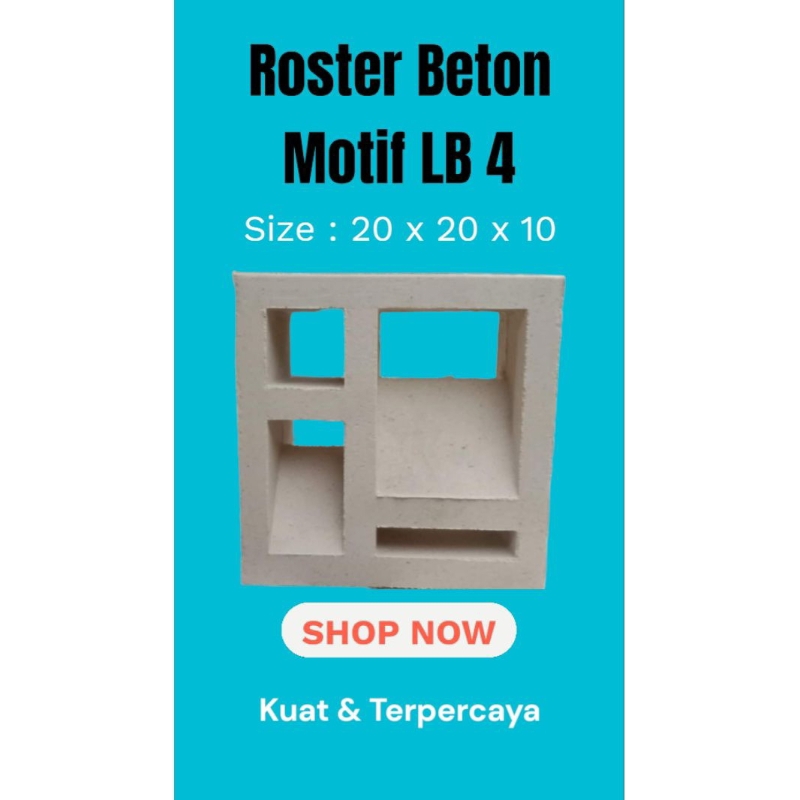 Roster beton minimalis anti tampias modern terlaris di Jakarta